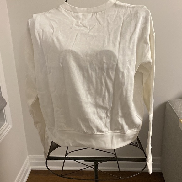 White abound crew neck fleece lined sweater. BNWT - Picture 4 of 5